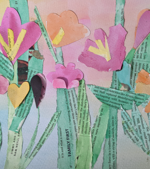 Spring Watercolour Collage: For ages 6 - 8